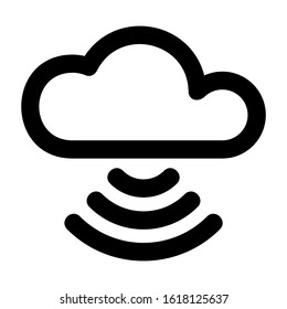 cloud icon isolated sign symbol vector illustration - high quality black style vector icons
