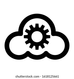 cloud icon isolated sign symbol vector illustration - high quality black style vector icons
