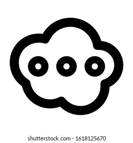 cloud icon isolated sign symbol vector illustration - high quality black style vector icons
