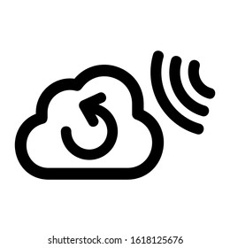 cloud icon isolated sign symbol vector illustration - high quality black style vector icons
