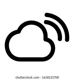 cloud icon isolated sign symbol vector illustration - high quality black style vector icons

