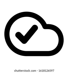 cloud icon isolated sign symbol vector illustration - high quality black style vector icons
