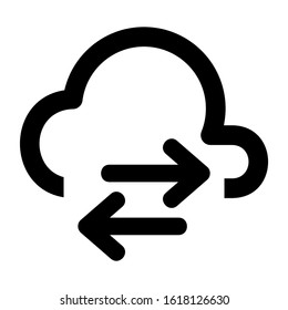 cloud icon isolated sign symbol vector illustration - high quality black style vector icons
