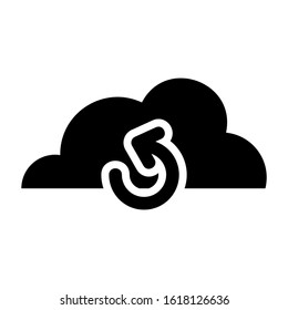 cloud icon isolated sign symbol vector illustration - high quality black style vector icons
