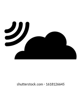 cloud icon isolated sign symbol vector illustration - high quality black style vector icons
