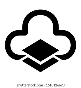 cloud icon isolated sign symbol vector illustration - high quality black style vector icons
