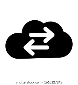 cloud icon isolated sign symbol vector illustration - high quality black style vector icons
