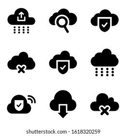cloud icon isolated sign symbol vector illustration - Collection of high quality black style vector icons
