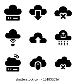cloud icon isolated sign symbol vector illustration - Collection of high quality black style vector icons
