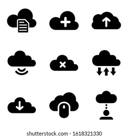 cloud icon isolated sign symbol vector illustration - Collection of high quality black style vector icons
