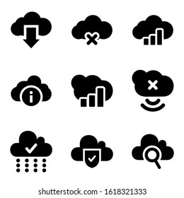 cloud icon isolated sign symbol vector illustration - Collection of high quality black style vector icons
