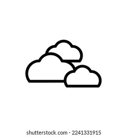 Cloud-Symbol mit isoliertem Vektorgrafik und transparentem Hintergrund