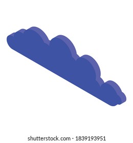 Cloud icon. Isometric of cloud vector icon for web design isolated on white background
