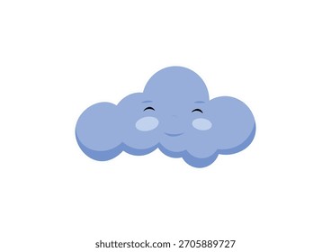 Design-Element für Cloud-Symbole. Wolkenvektorsymbol. Vektorsymbol der Wolke.