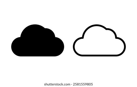 Cloud icon logo design. cloud sign and symbol