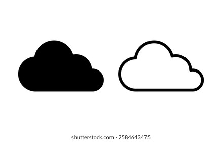 Cloud icon logo design. cloud sign and symbol