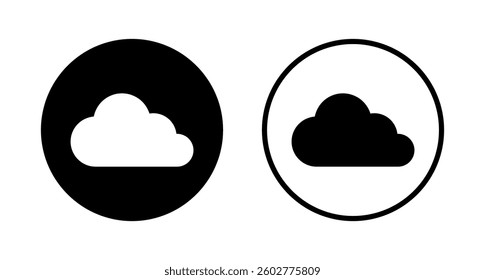 Cloud icon logo design. cloud sign and symbol
