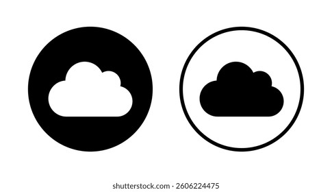 Cloud icon logo design. cloud sign and symbol