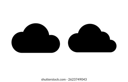 Diseño del logotipo del icono de la nube. signo y símbolo de la nube