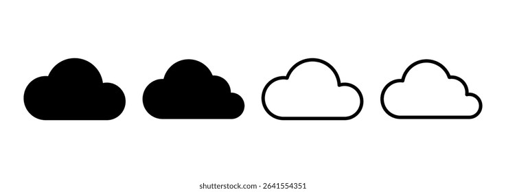 Cloud icon logo design. cloud sign and symbol