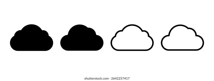 Cloud icon logo design. cloud sign and symbol