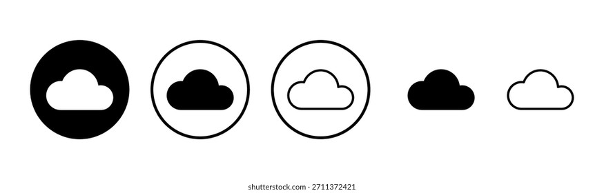 Logo-Design für Cloud-Symbole. Wolkenzeichen und Symbol