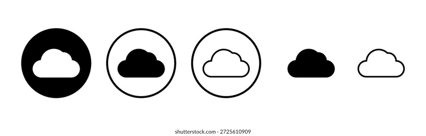 Logo-Design für Cloud-Symbole. Wolkenzeichen und Symbol