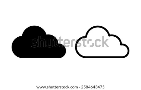 Cloud icon logo design. cloud sign and symbol