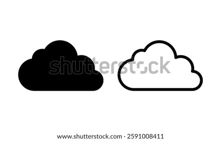 Cloud icon logo design. cloud sign and symbol