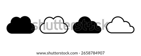 Cloud icon logo design. cloud sign and symbol
