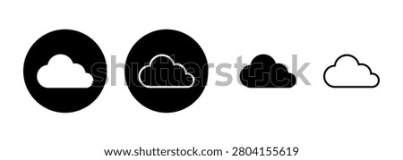 Cloud icon logo design. cloud sign and symbol