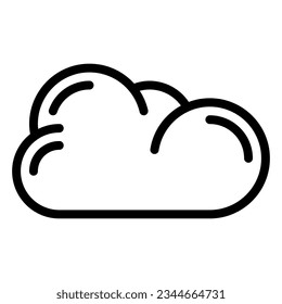 Cloud icon or logo illustration black style