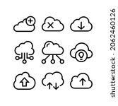cloud icon or logo isolated sign symbol vector illustration - Collection of high quality black style vector icons
