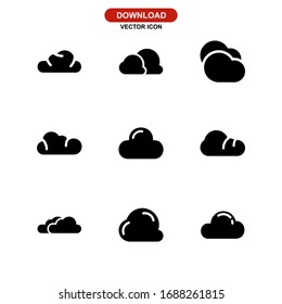 cloud icon or logo isolated sign symbol vector illustration - Collection of high quality black style vector icons
