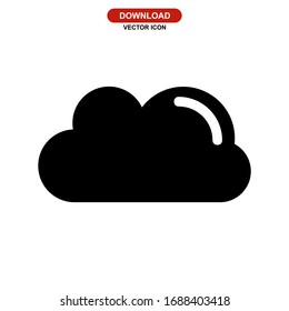 cloud icon or logo isolated sign symbol vector illustration - high quality black style vector icons
