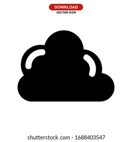 cloud icon or logo isolated sign symbol vector illustration - high quality black style vector icons
