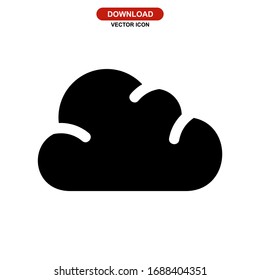cloud icon or logo isolated sign symbol vector illustration - high quality black style vector icons
