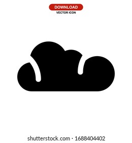 cloud icon or logo isolated sign symbol vector illustration - high quality black style vector icons
