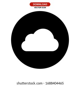cloud icon or logo isolated sign symbol vector illustration - high quality black style vector icons
