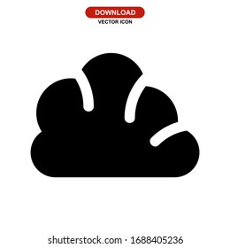 cloud icon or logo isolated sign symbol vector illustration - high quality black style vector icons
