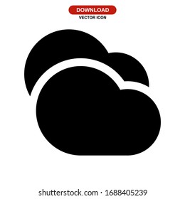cloud icon or logo isolated sign symbol vector illustration - high quality black style vector icons
