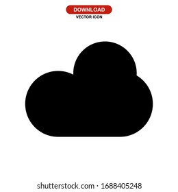 cloud icon or logo isolated sign symbol vector illustration - high quality black style vector icons
