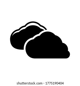 Cloud-Symbol oder Logo einzeln auf Zeichen, Vektorgrafik - hochwertige Vektorsymbole im schwarzen Stil
