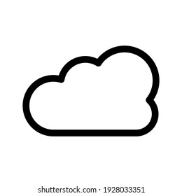 cloud icon or logo isolated sign symbol vector illustration - high quality black style vector icons
