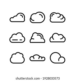 cloud icon or logo isolated sign symbol vector illustration - Collection of high quality black style vector icons
