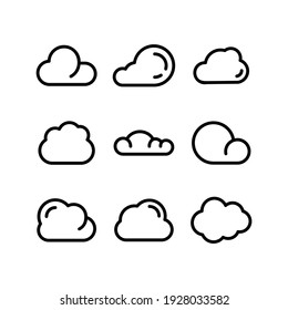 cloud icon or logo isolated sign symbol vector illustration - Collection of high quality black style vector icons
