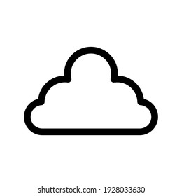 cloud icon or logo isolated sign symbol vector illustration - high quality black style vector icons
