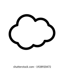 cloud icon or logo isolated sign symbol vector illustration - high quality black style vector icons
