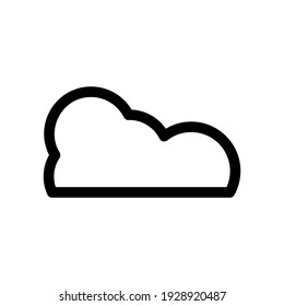 Cloud-Symbol oder Logo einzeln auf Zeichen, Vektorgrafik - hochwertige Vektorsymbole in schwarzem Stil
