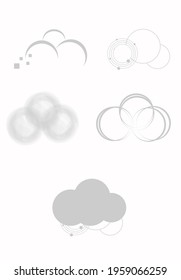 cloud icon or logo isolated sign symbol vector illustration - Collection of high quality black style vector icons